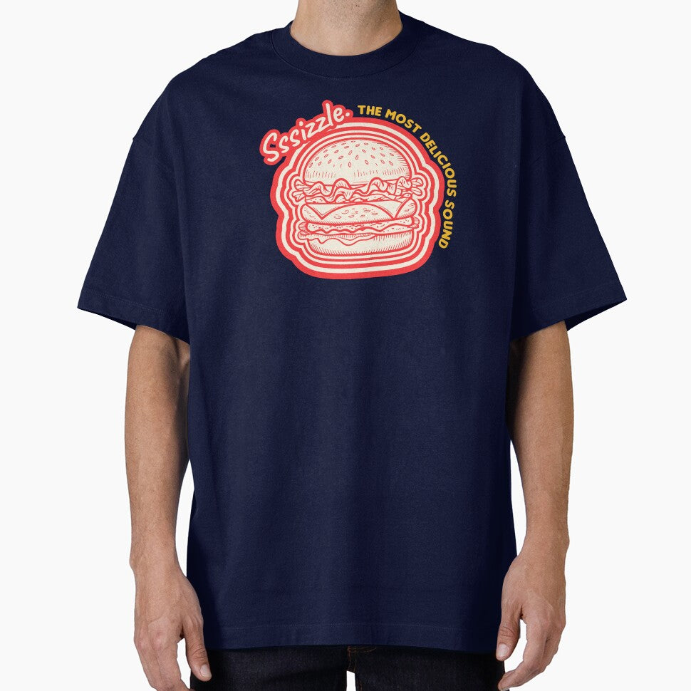 Sssizzle Burger Vibe – Tasty Sound Art by heyyoyeah63 T-Shirts, Hoodie, Sweatshirt | BlankRebels.com (Image 1)