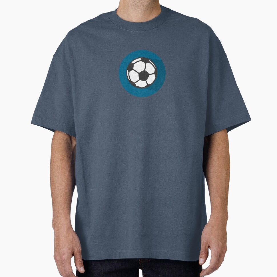 soccer ball vector art  football simple blue BG shade by Panda  Art