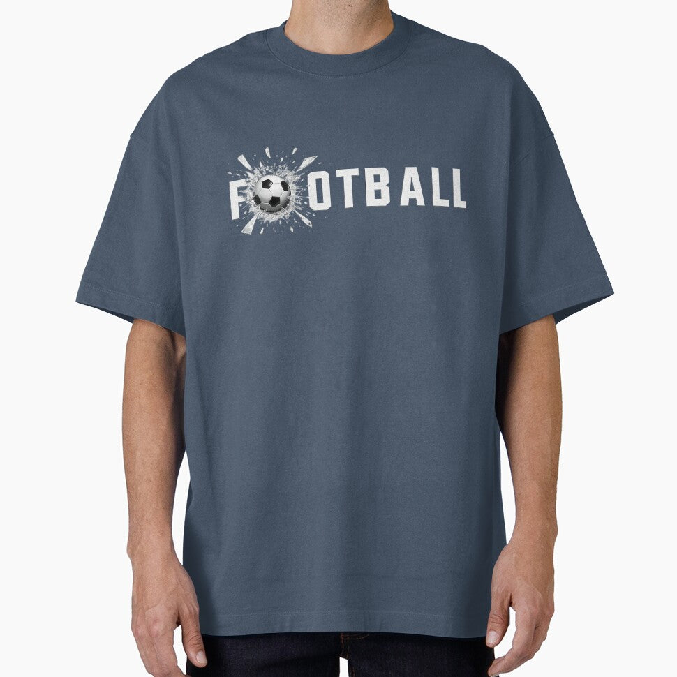 FOOTBALL Glass Impact Design | Soccer Ball Breakthrough Graphic by thesmilngnature
