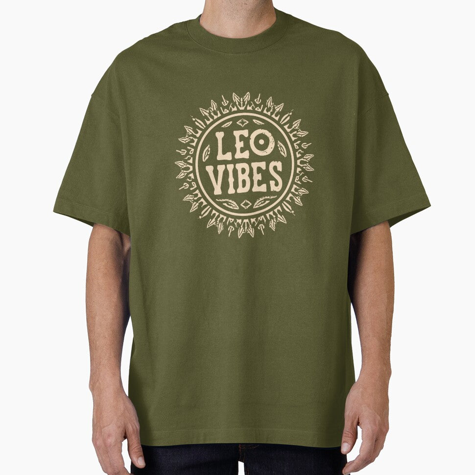 Vintage Leo Vibes Circle by SweetClicks123 T-Shirts, Hoodie, Sweatshirt | BlankRebels.com (Image 1)