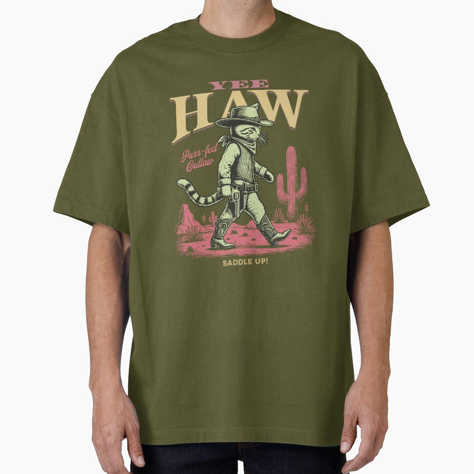 Cowboy cat with attitude! by PrettyPinkSkies T-Shirts, Hoodie, Sweatshirt | BlankRebels.com (Image 1)