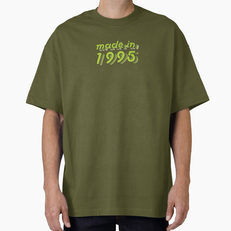 Made in 1995 (Green&Grey) by ipiapacs T-Shirts, Hoodie, Sweatshirt | BlankRebels.com (Image 1)