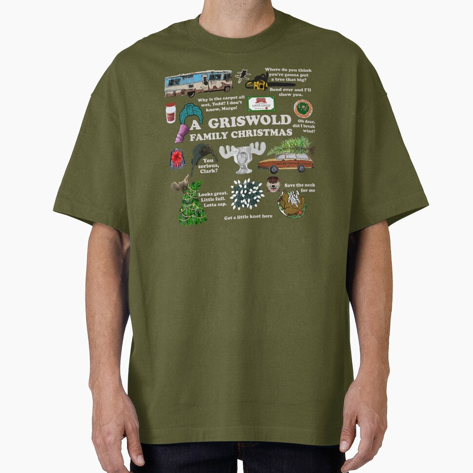 Vintage Green Christmas Vacation Holiday Family Traditions by happyholidayfan T-Shirts, Hoodie, Sweatshirt (Image 1)