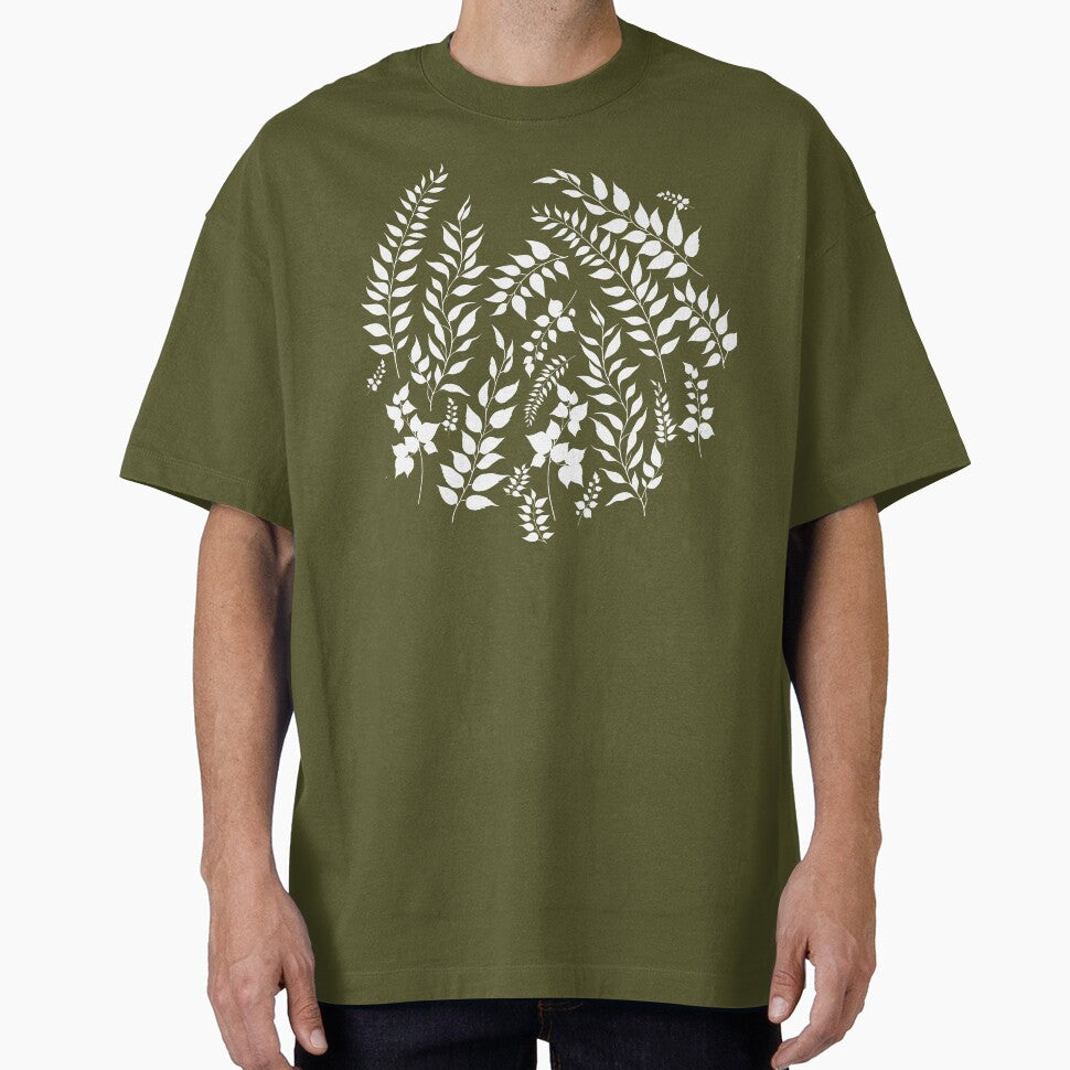 Greenery Botanical Print Taupe Beige by SilverPegasus T-Shirts, Hoodie, Sweatshirt | BlankRebels.com (Image 1)