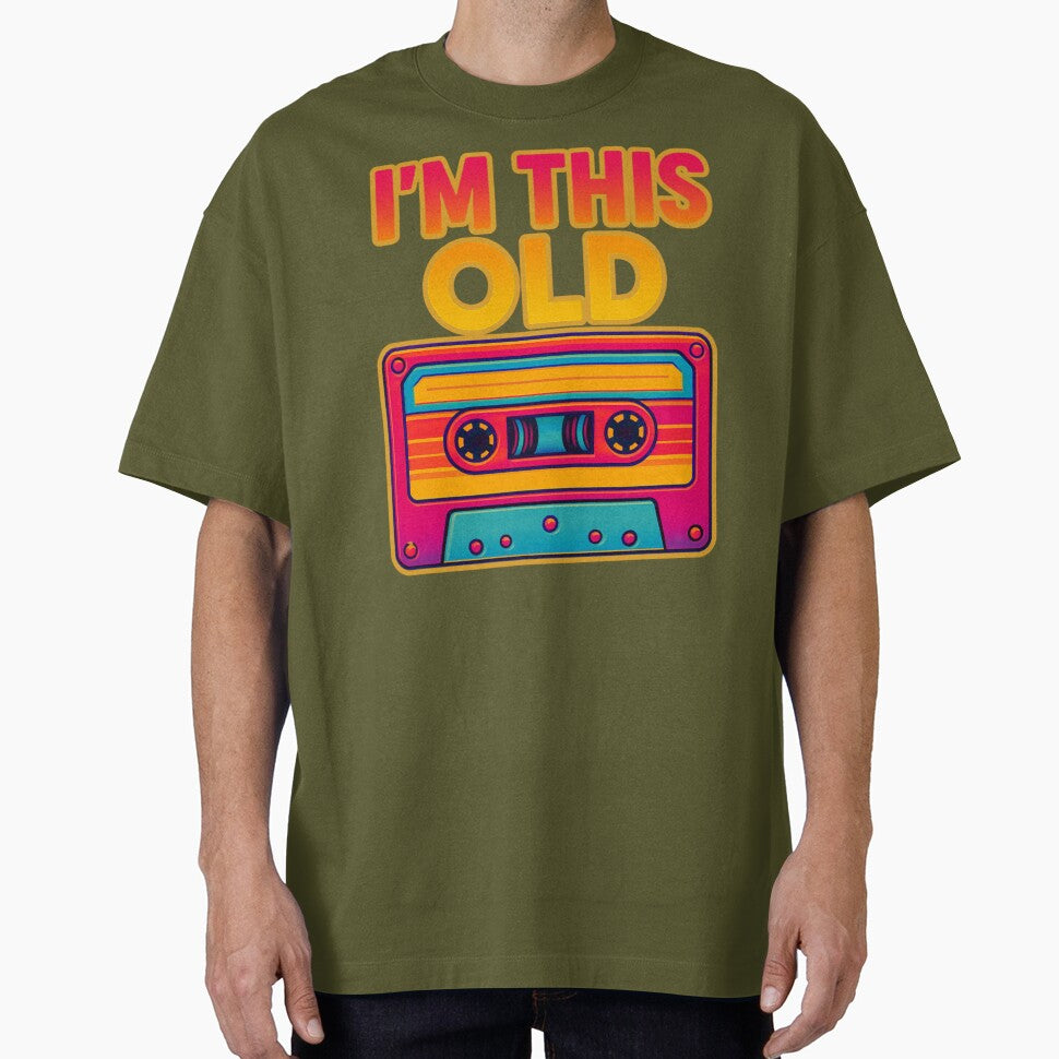 I’M This Old Vintage 90s Cassette Shirt T-Shirts, Hoodie, Sweatshirt