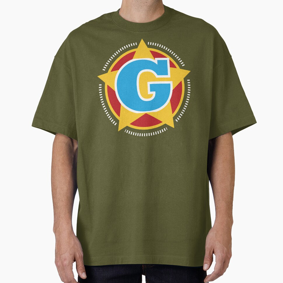 Superhero Letter G. Star and stripes by mgulin
