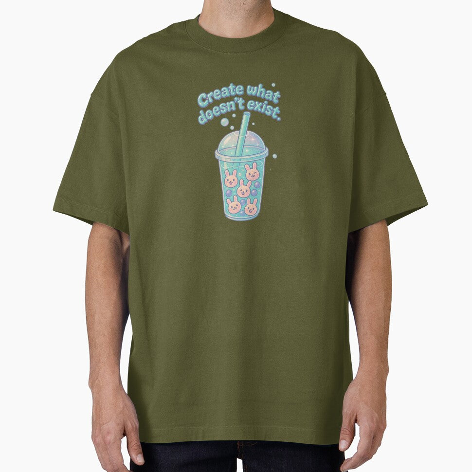Kawaii Boba Bunny – Bubble Tea Aesthetic Tee with Winking Rabbits, Perfect Gift for Milk Tea Lovers and Y2K... (Image 1)