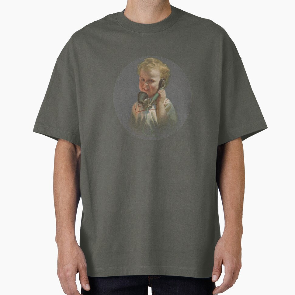 Vintage Cute Little Boy on a Phone by Vintage-TM T-Shirts, Hoodie, Sweatshirt | BlankRebels.com (Image 1)