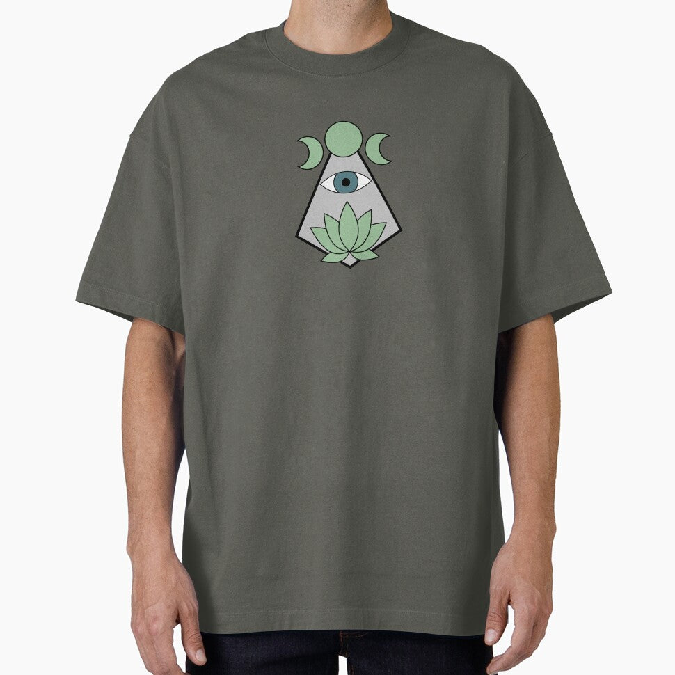 Lotus Eye - Light Green & Dark Blue by TheeForestFox Shop T-Shirts, Hoodie, Sweatshirt | BlankRebels.com (Image 1)