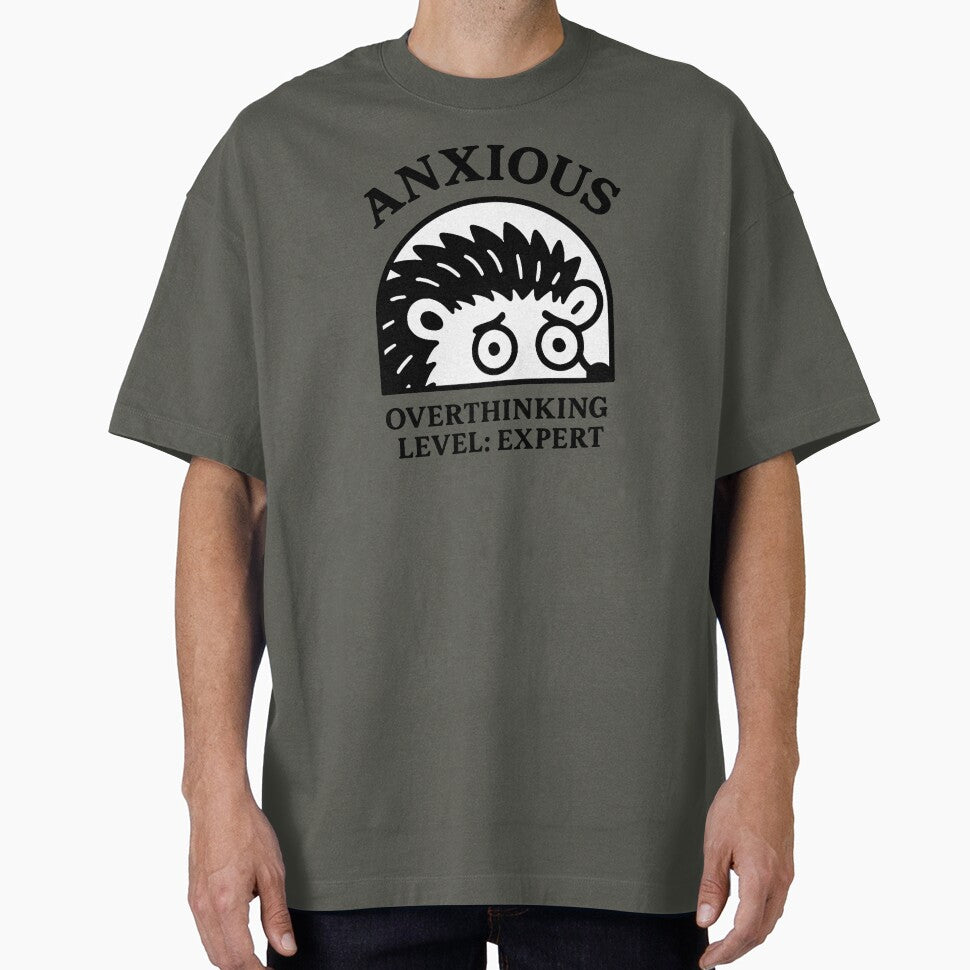 Introvert Club  – Anxious, Overthinking Level: Expert by livein105 T-Shirts, Hoodie, Sweatshirt | BlankRebels.com (Image 1)