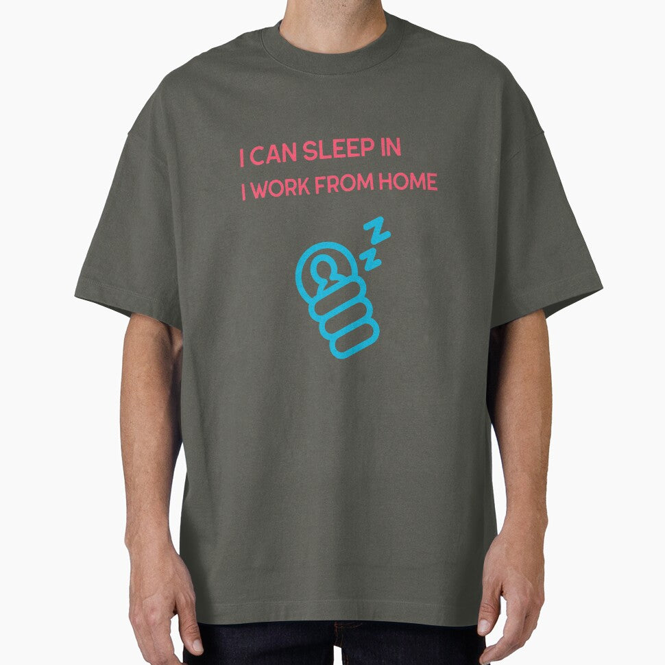 Sleep Late Work From Home by HappyFunnyTees T-Shirts, Hoodie, Sweatshirt | BlankRebels.com (Image 1)