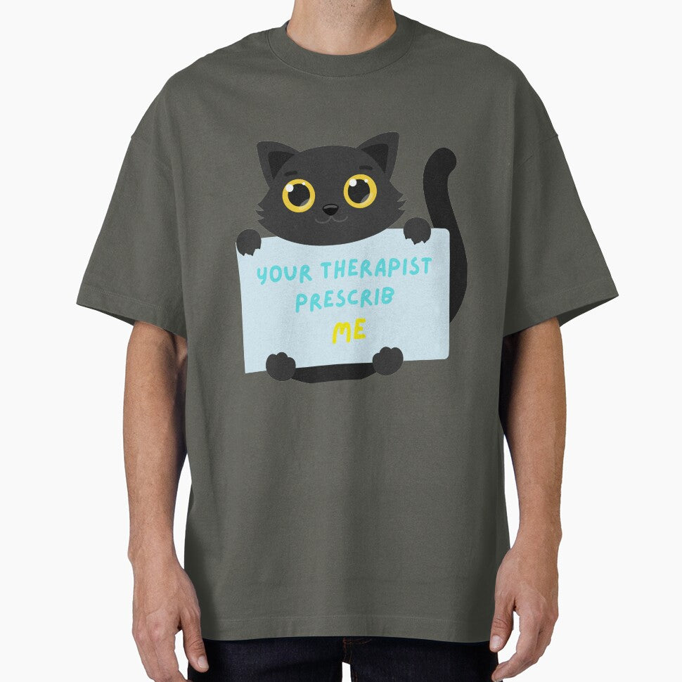 The Cat Your Therapist Prescribed by soukipsy T-Shirts, Hoodie, Sweatshirt | BlankRebels.com (Image 1)