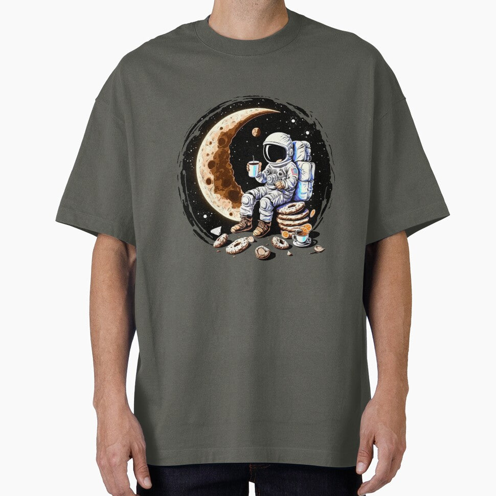 Astronaut drink on the moon by sasakodesign T-Shirts, Hoodie, Sweatshirt | BlankRebels.com (Image 1)