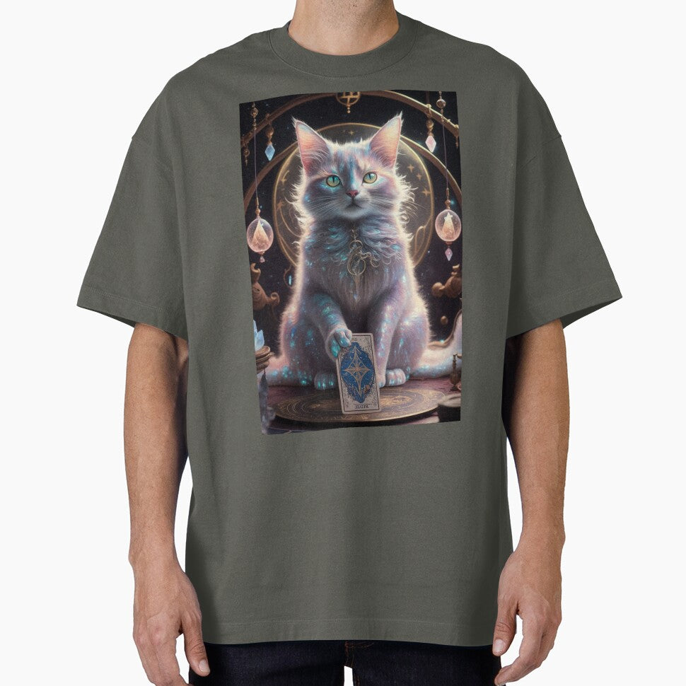 wisdom cat reading tarot card by MYSTAYA T-Shirts, Hoodie, Sweatshirt | BlankRebels.com (Image 1)
