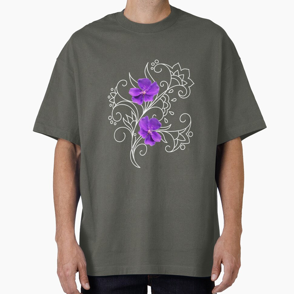 two violets on violet background by AlinNova T-Shirts, Hoodie, Sweatshirt | BlankRebels.com (Image 1)
