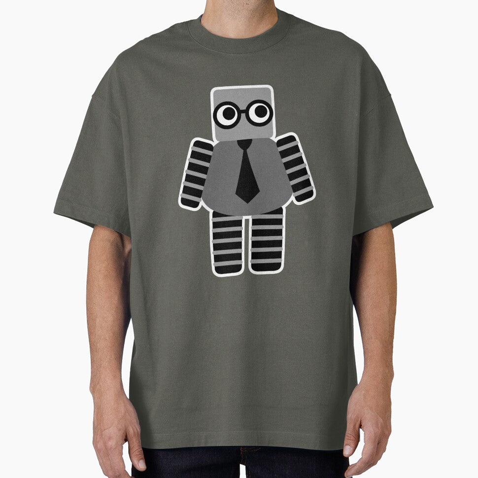 Cute Grey Geeky Robot by toxiferous T-Shirts, Hoodie, Sweatshirt | BlankRebels.com (Image 1)