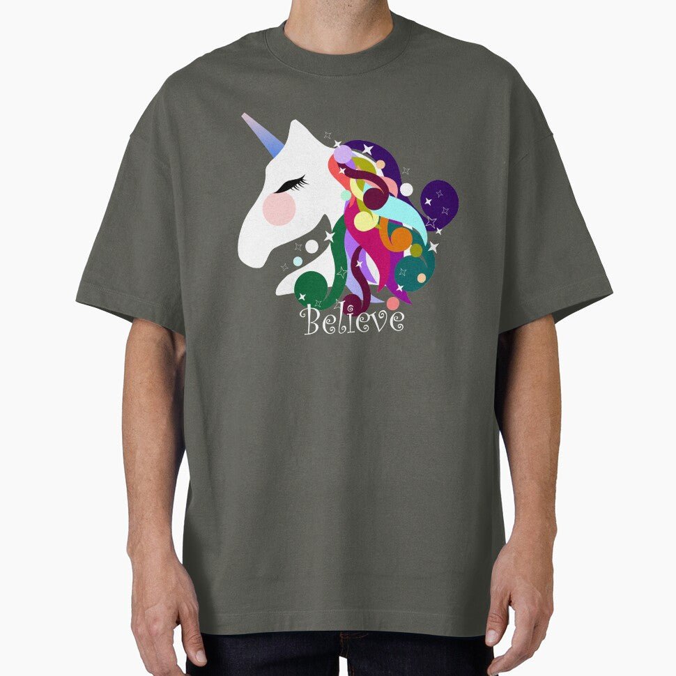 Colorful Unicorn With Word by Oirabot T-Shirts, Hoodie, Sweatshirt | BlankRebels.com (Image 1)