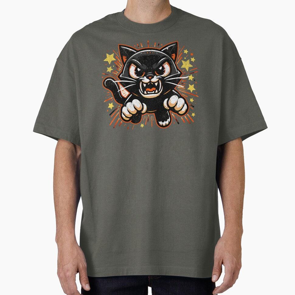 Halloween Psycho Black Cat by Wander X Design T-Shirts, Hoodie, Sweatshirt | BlankRebels.com (Image 1)