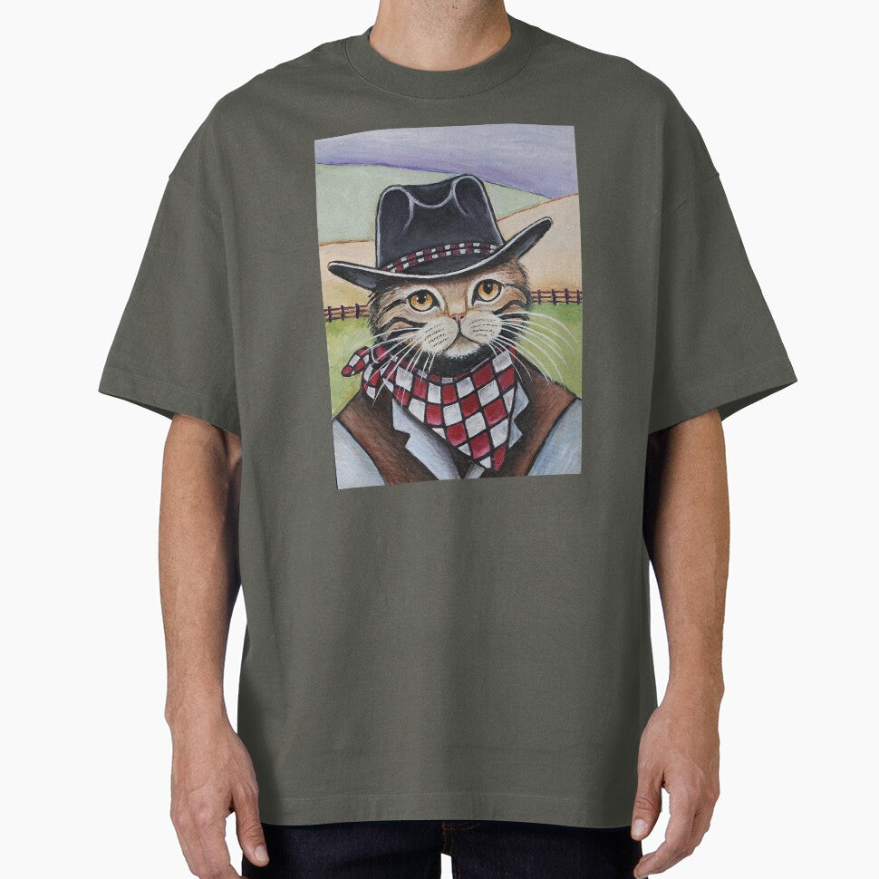 Cowboy Cat, “I wanna be a Cowboy!” by Meowerks! Animal Art By Lynn Landers-Dickinson T-Shirts, Hoodie, Sweatshirt (Image 1)