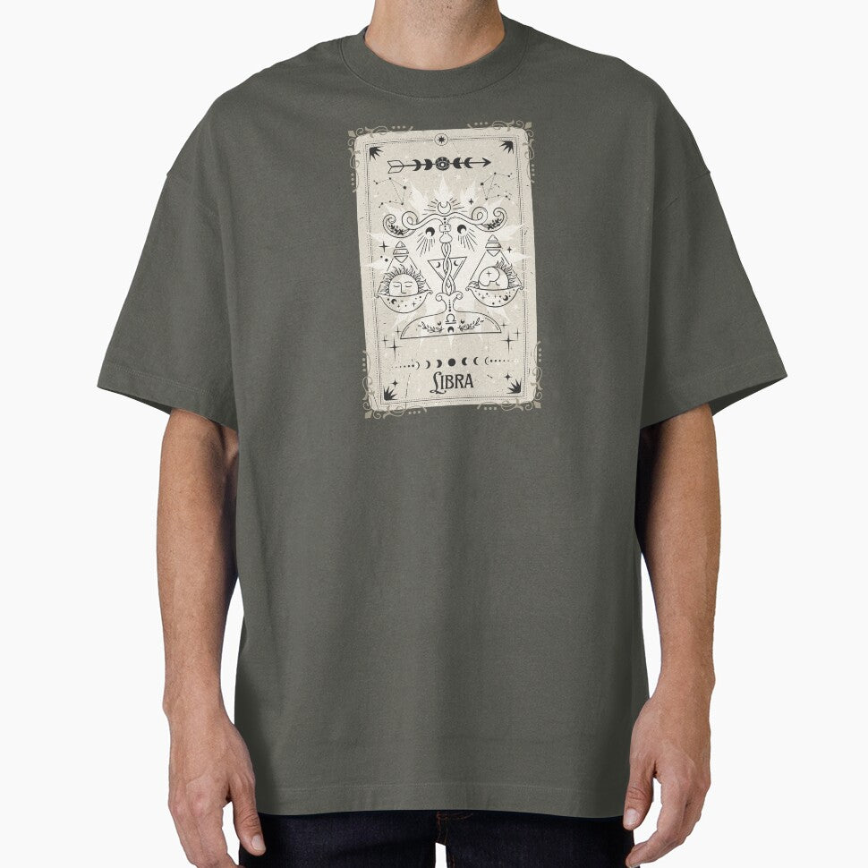 Tarot card Libra zodiac by MonochromeEcho T-Shirts, Hoodie, Sweatshirt | BlankRebels.com (Image 1)