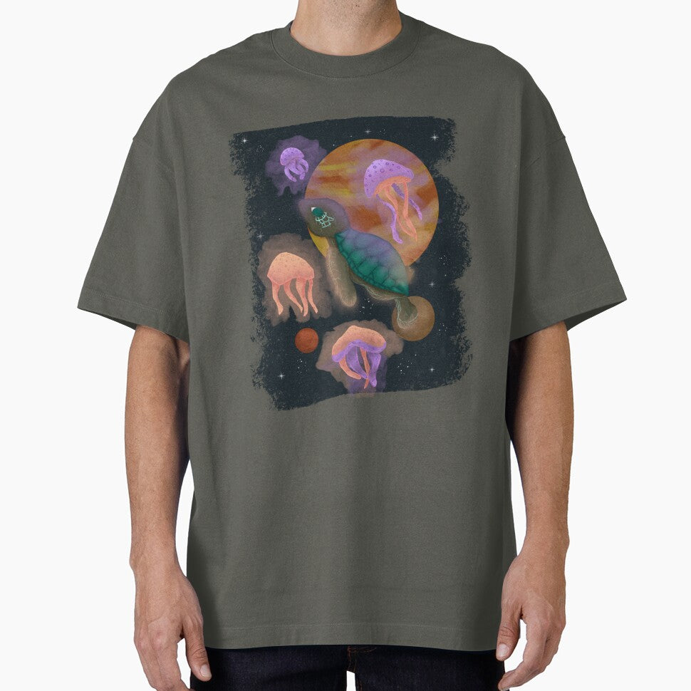 Turtle in galaxy by Basiinaa T-Shirts, Hoodie, Sweatshirt | BlankRebels.com (Image 1)