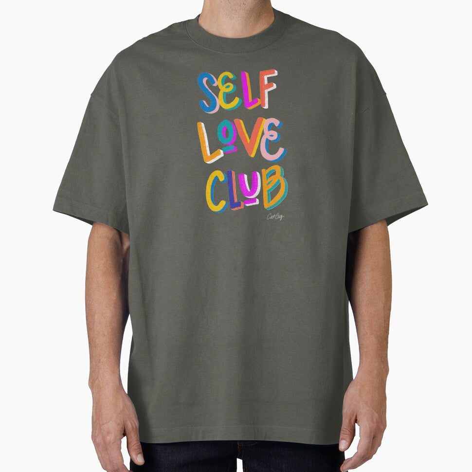 Self Love Club – Rainbow on Charcoal by Cat Coquillette T-Shirts, Hoodie, Sweatshirt | BlankRebels.com (Image 1)