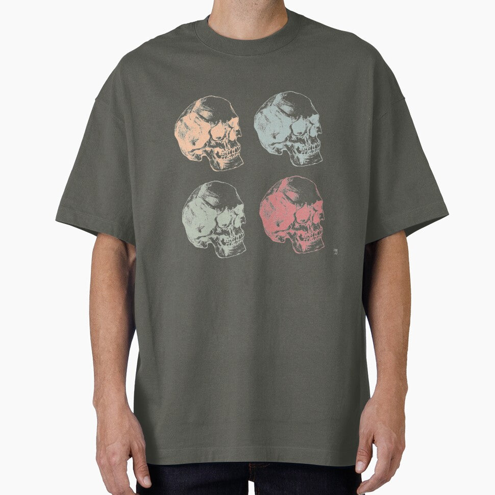 Pop Art Skulls Grid, Muted/Pastel by IGYdesigns T-Shirts, Hoodie, Sweatshirt | BlankRebels.com (Image 1)