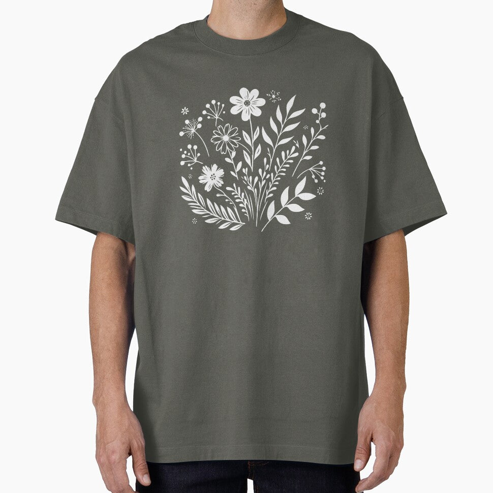 Minimalist Floral Flowers AestheticTees Floral Shirts Wild Flowers T-Shirts, Hoodie, Sweatshirt