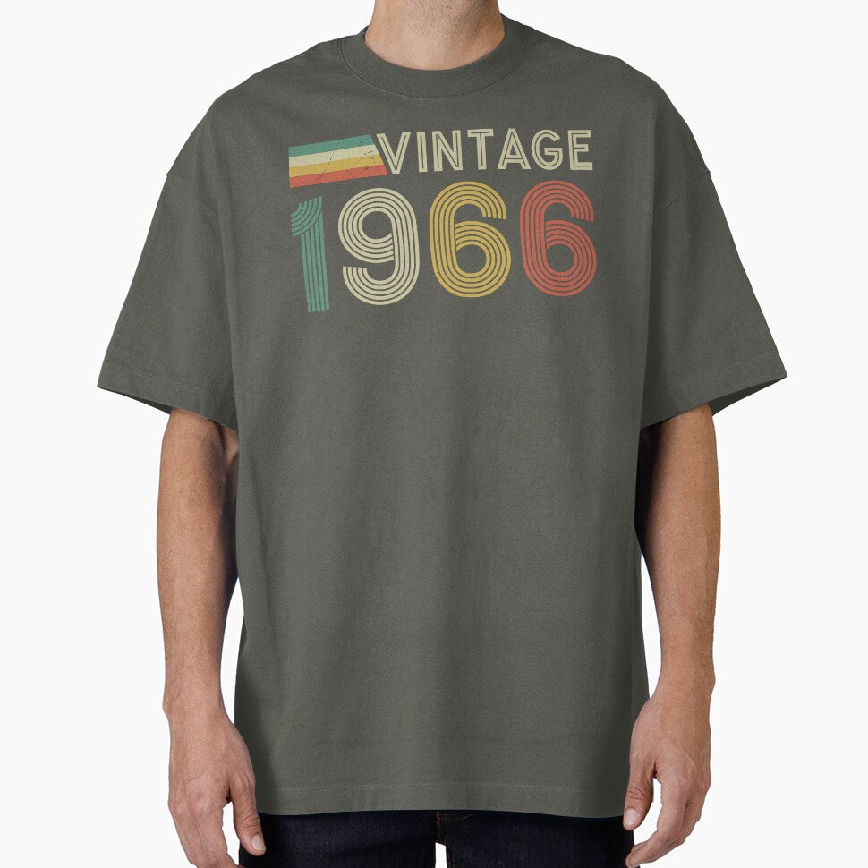 60th Birthday Shirt Mens Vintage 1966 Retro Style 60th Birthday Gift Idea for Men by LessIsLoud