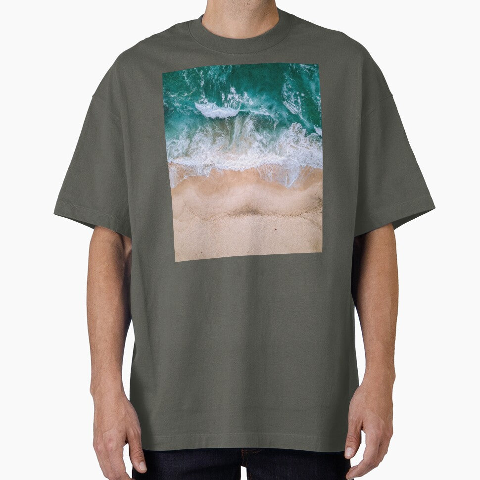 Waves Crash on the Beach by Raminovitch T-Shirts, Hoodie, Sweatshirt | BlankRebels.com (Image 1)