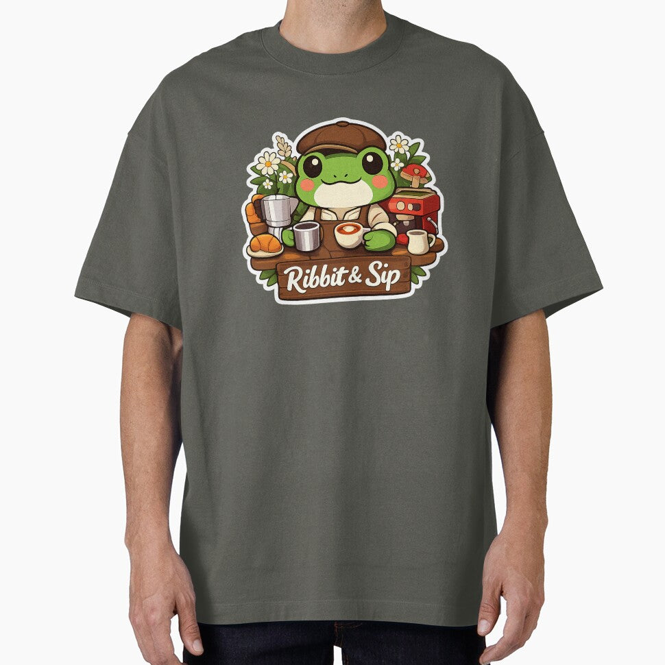 Matcha Mood – Cute Frog Matcha Latte Cozy Sticker by ApneaStore T-Shirts, Hoodie, Sweatshirt | BlankRebels.com (Image 1)