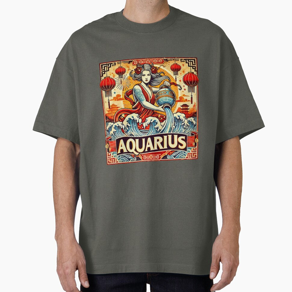 Aquarius Retro Chinese New Year Design by Sototos® ⭐⭐⭐⭐⭐ T-Shirts, Hoodie, Sweatshirt | BlankRebels.com (Image 1)