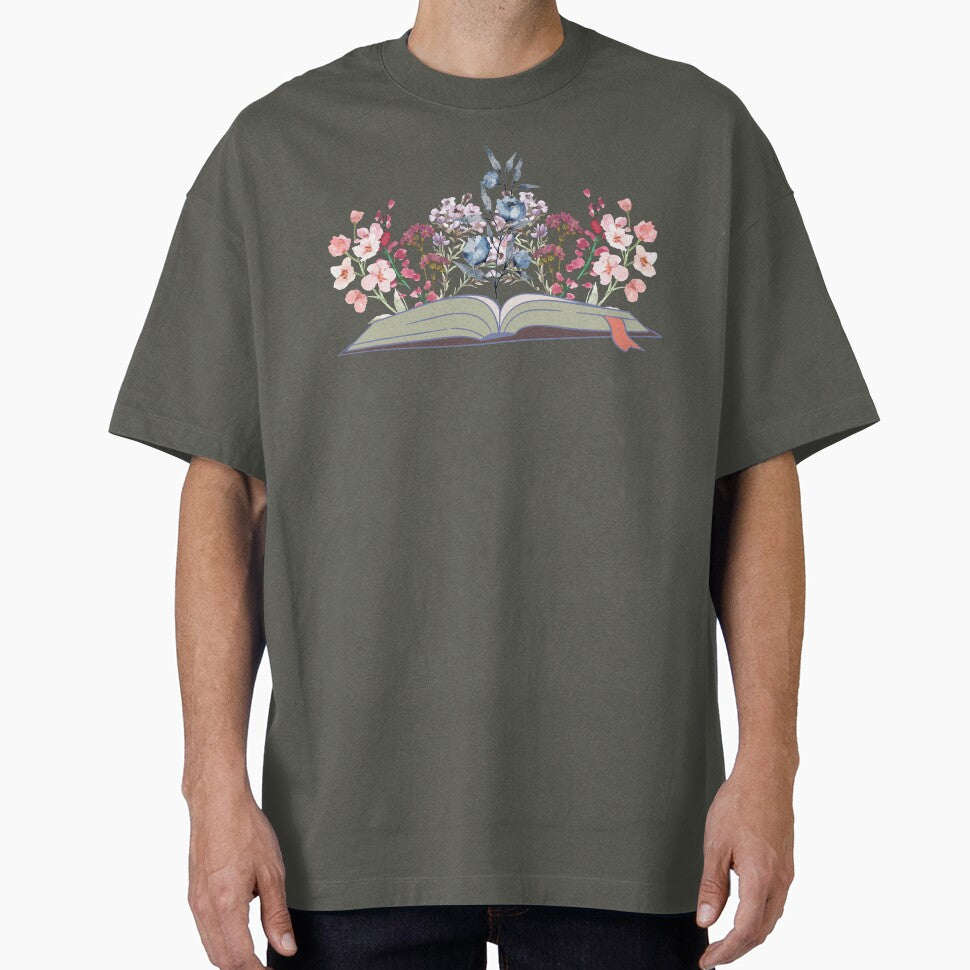 An Open Book With Watercolor Flowers by ioankoll213 T-Shirts, Hoodie, Sweatshirt | BlankRebels.com (Image 1)