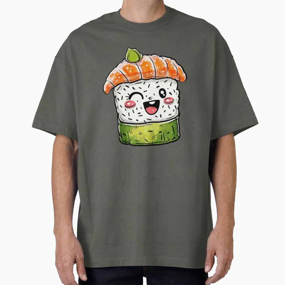 Happy Sushi Japanese Food Lover by dharanna T-Shirts, Hoodie, Sweatshirt | BlankRebels.com (Image 1)