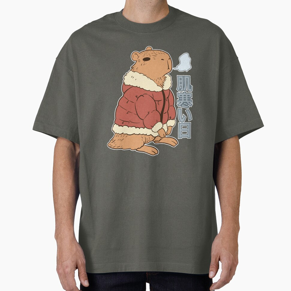 chilly capybara by hunnydoll T-Shirts, Hoodie, Sweatshirt | BlankRebels.com (Image 1)