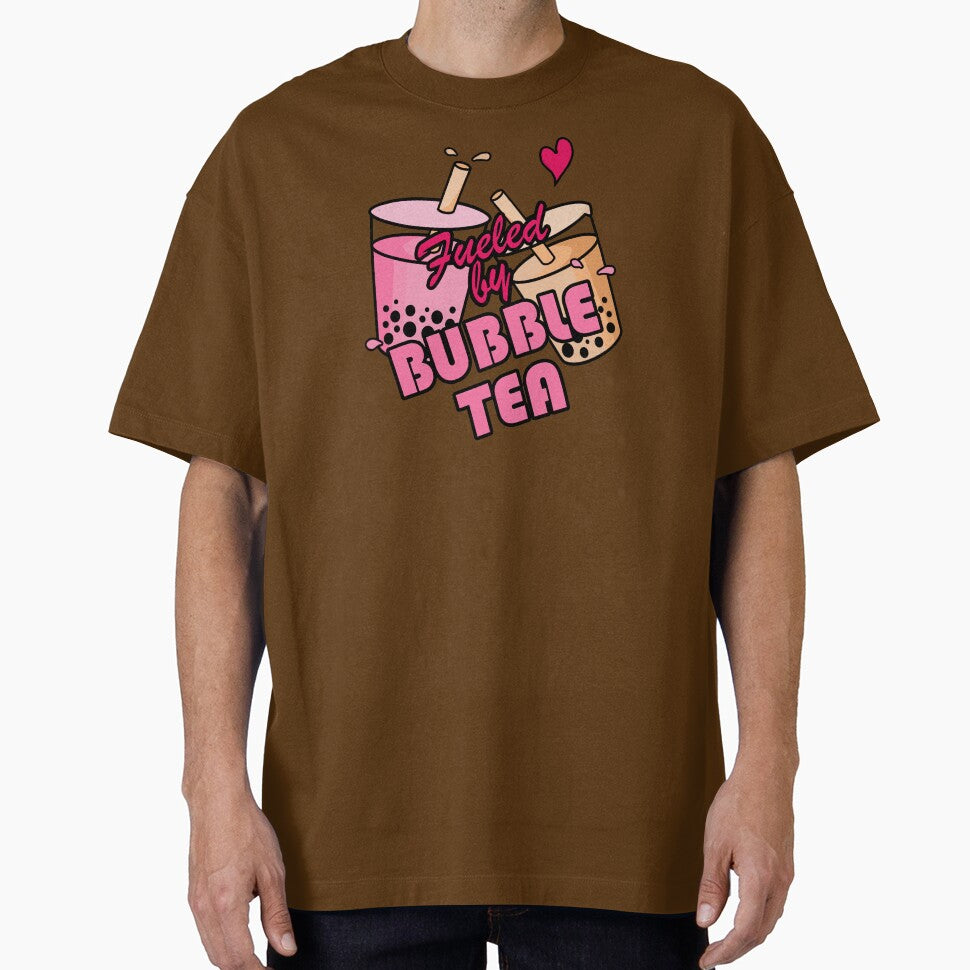 Cute Desigh 'Fueled by Bubble Tea' for Bubble Tea Lover by Noodle Doodle T-Shirts, Hoodie, Sweatshirt (Image 1)