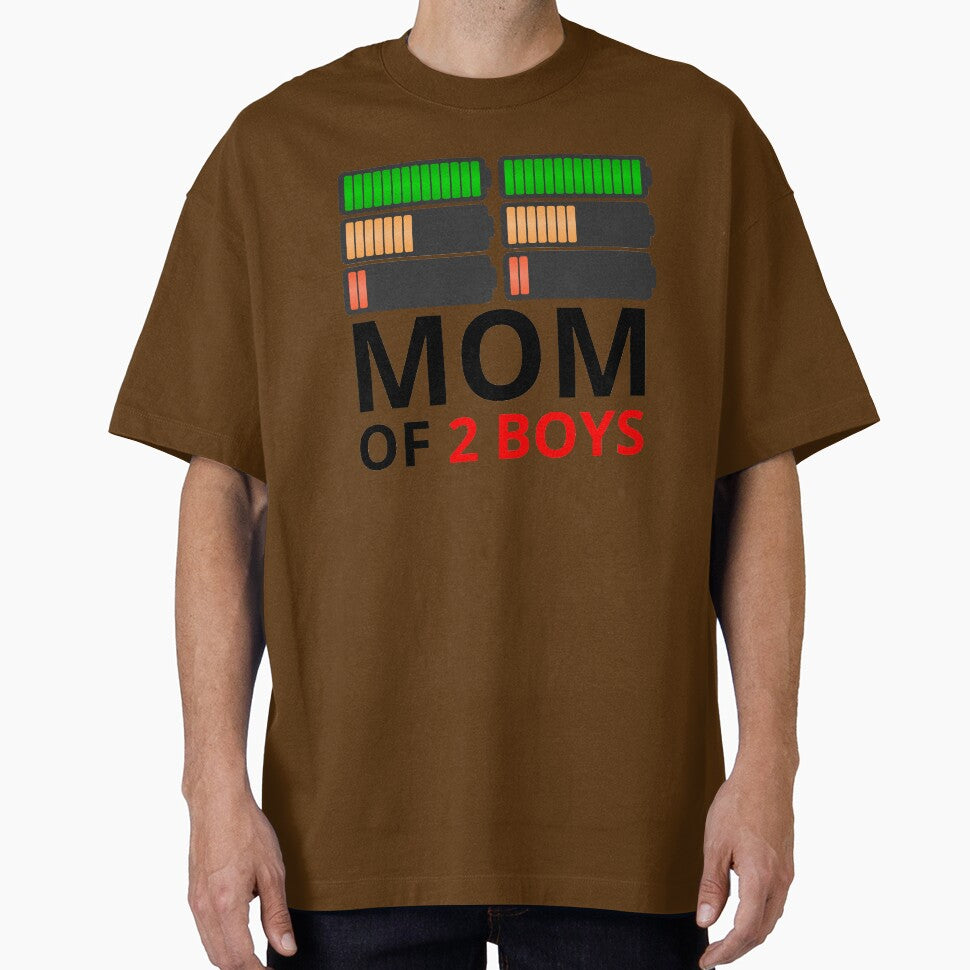 Mom Of 2 Boys Funny T-Shirts by Mahmoudshoping Hoodie, Sweatshirt | BlankRebels.com (Image 1)