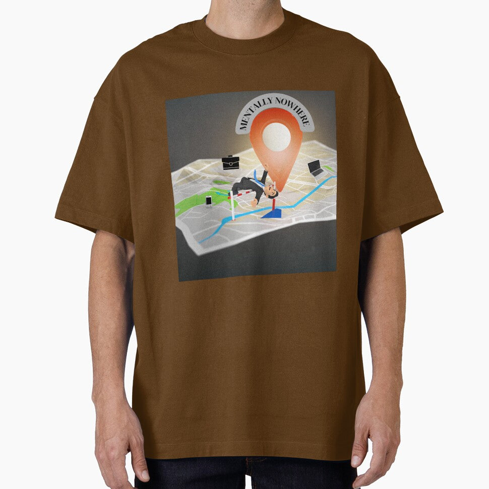 Mentally Nowhere – Corporate Burnout mood tee by Mohtarma Designs Hoodie, Sweatshirt | BlankRebels.com (Image 1)