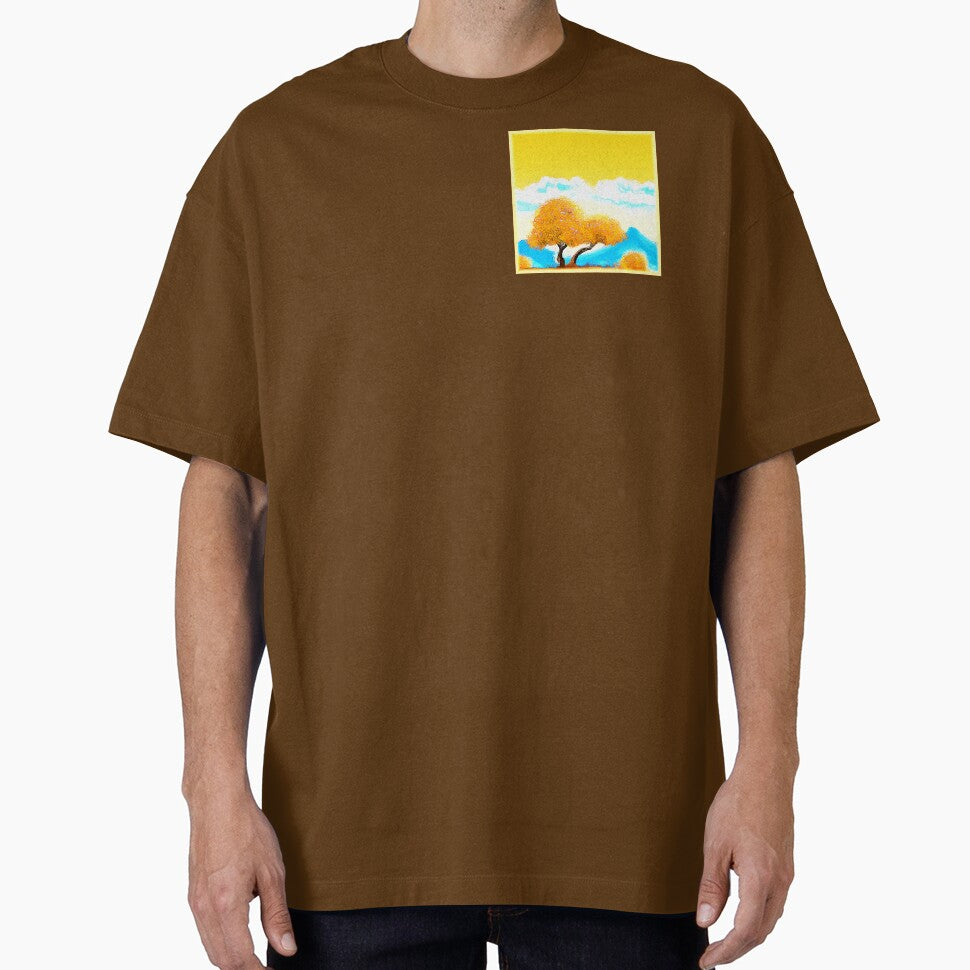 "Orange Colored Nature" Cute Painting. Buy Now by Health And Fitness Posts e-Store T-Shirts, Hoodie, Sweatshirt (Image 1)