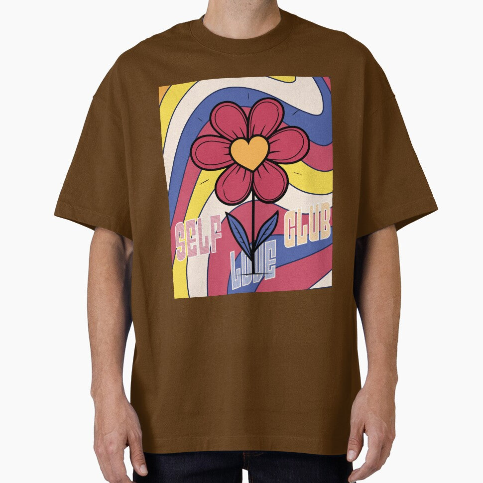 Embrace Self-Care with the Hippie Flower 'Self Love Club' Design by CraftedConcepts T-Shirts, Hoodie, Sweatshirt (Image 1)