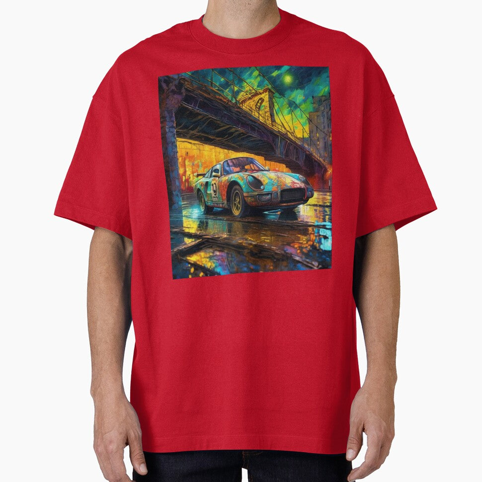 "Graffiti Rush: Racing Through the Neon Underpass" by Artisticanvas