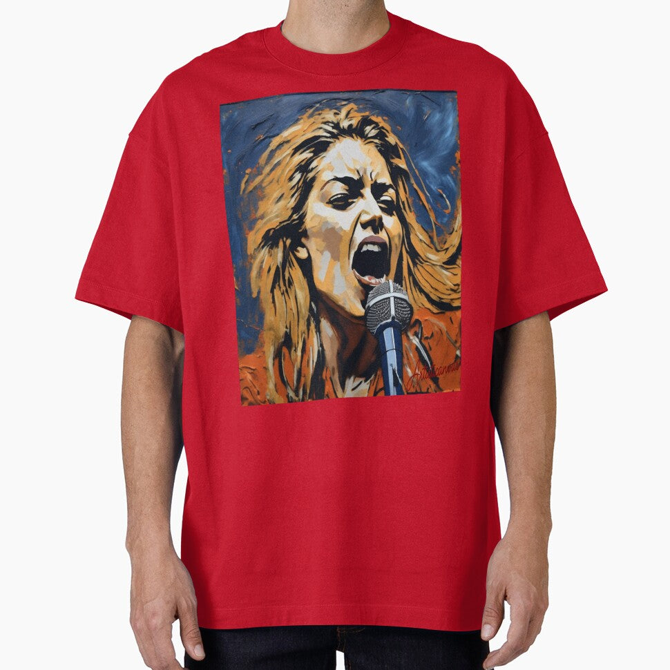 Vibrant Punk Portrait Mia Zapata Microphone by Artisticanvas