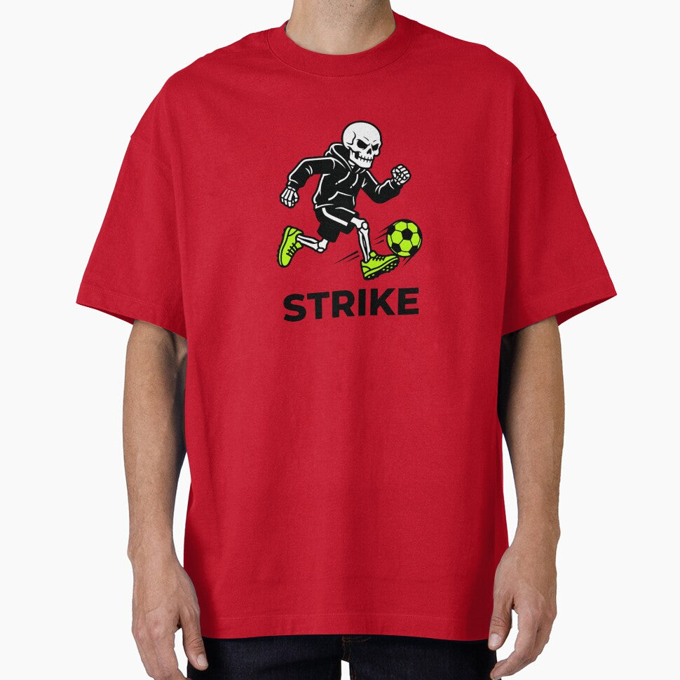 Cool Striker Skeleton Soccer Ball Run Laptop Decal by Mr-wow