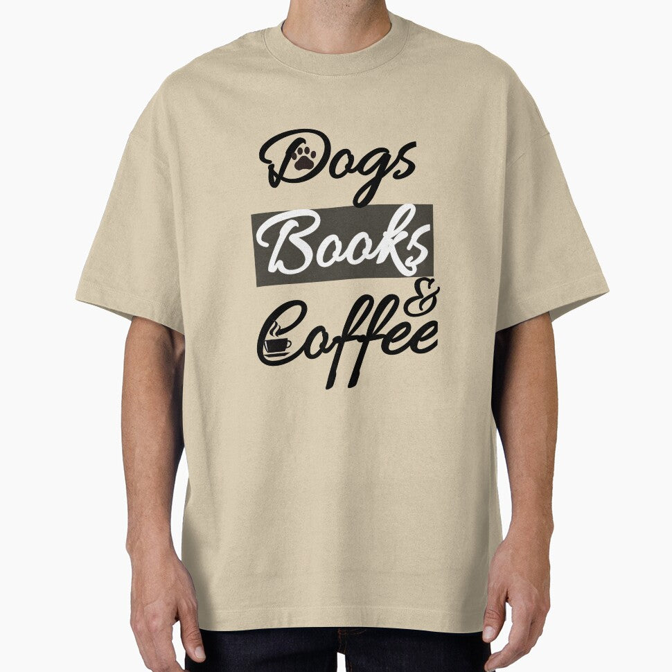 Dogs Books And Coffee by Fatimalak T-Shirts, Hoodie, Sweatshirt | BlankRebels.com (Image 1)