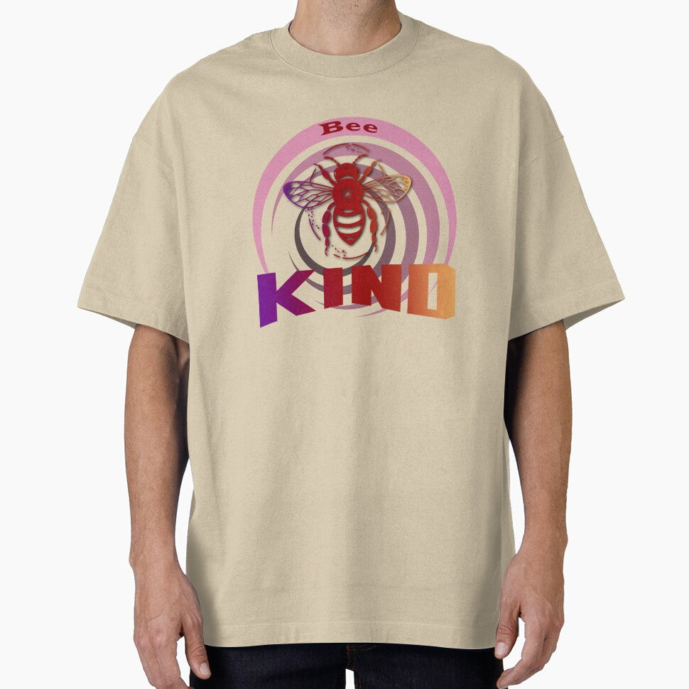 Bee Kind Retro Gradient Color Inspirational Graphic Design by Raise2Shine T-Shirts, Hoodie, Sweatshirt (Image 1)