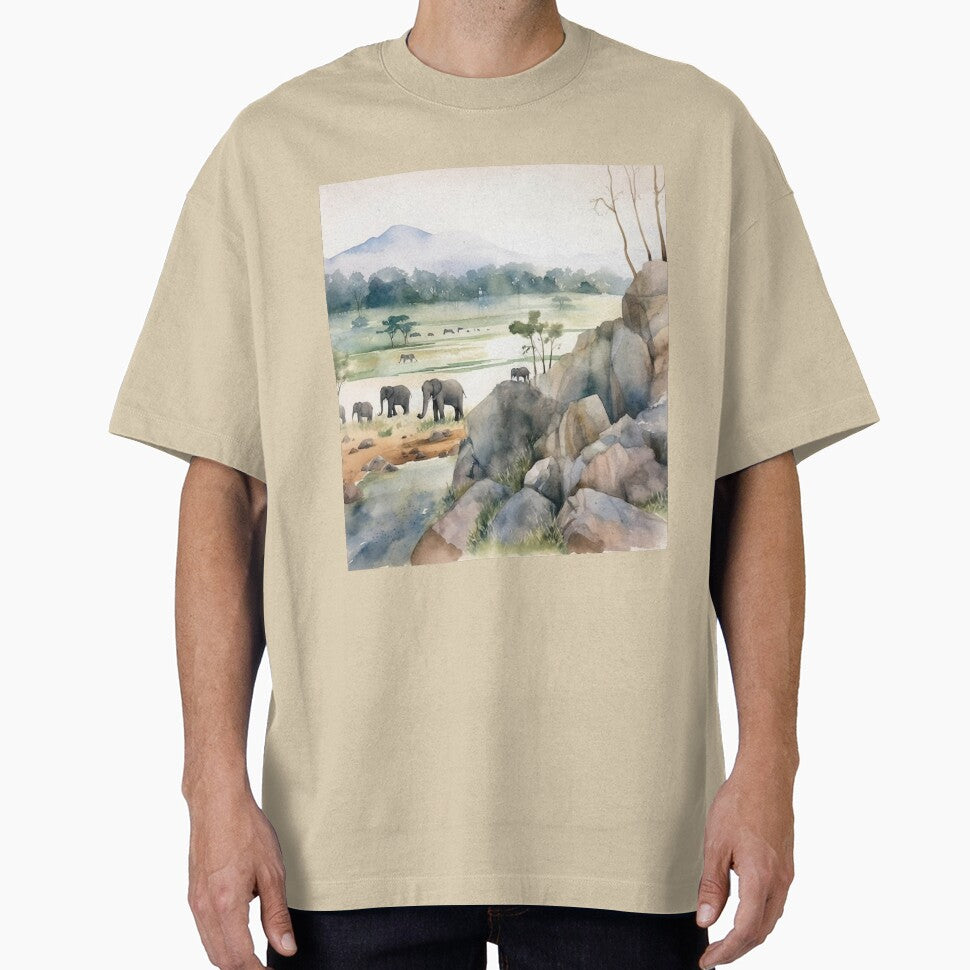 Harmony of Giants: The Elephants Feast by DreamyDesigns92 T-Shirts, Hoodie, Sweatshirt | BlankRebels.com (Image 1)