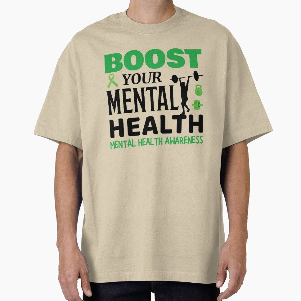 Boost Your Mental Health - Mental Health Awareness by OwlCanvas T-Shirts, Hoodie, Sweatshirt | BlankRebels.com (Image 1)