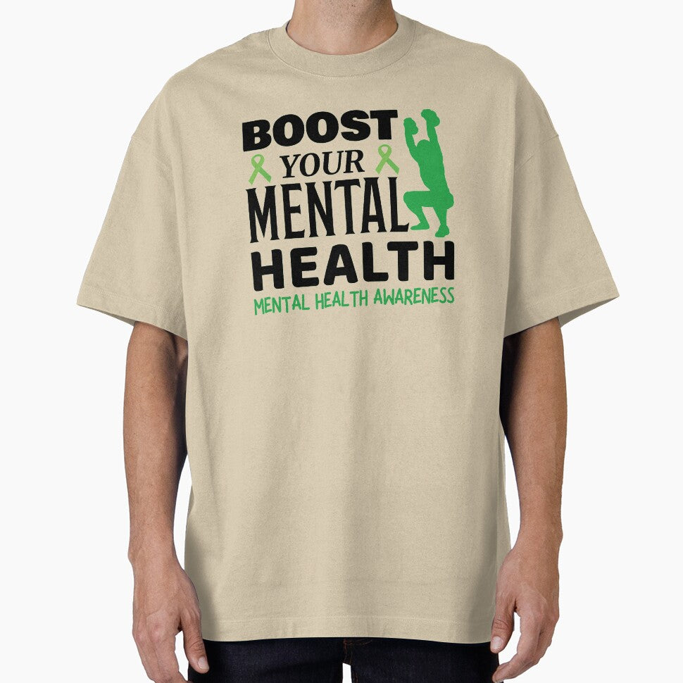 Boost Your Mental Health - Mental Health Awareness - Exercise by OwlCanvas T-Shirts, Hoodie, Sweatshirt (Image 1)