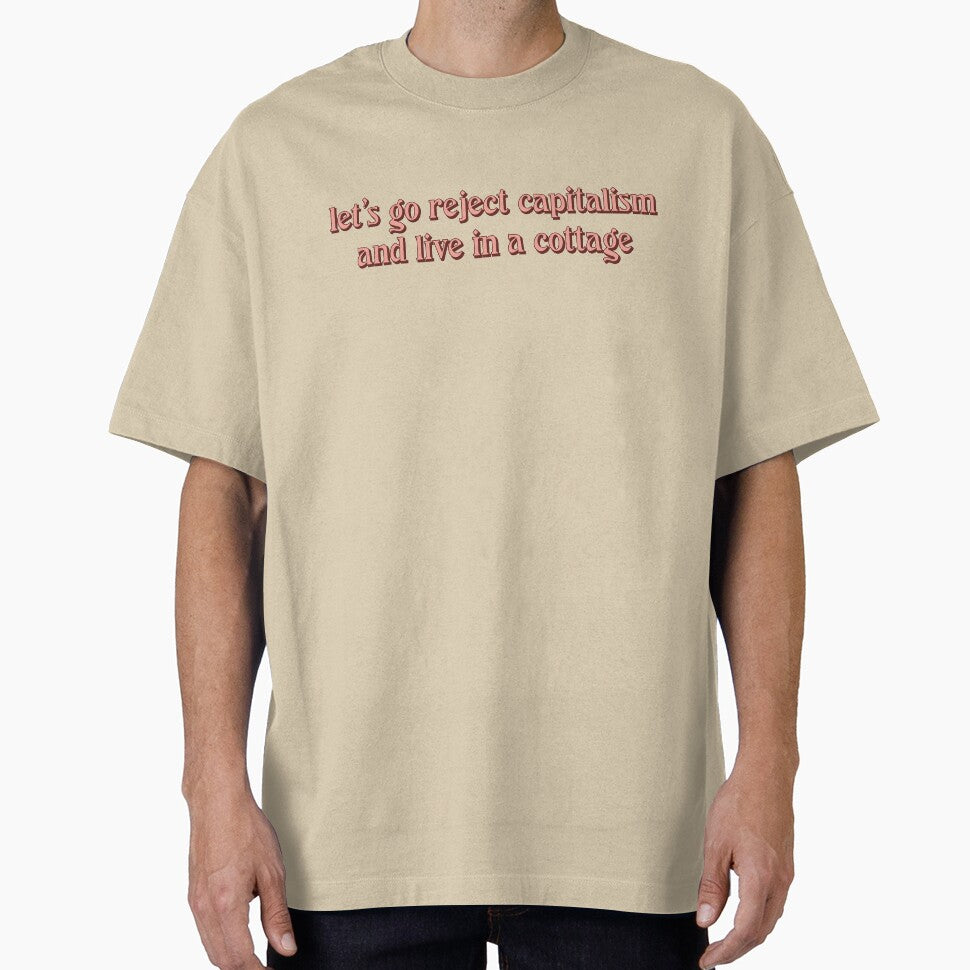 reject capitalism, live cottagecore by ordainedegg T-Shirts, Hoodie, Sweatshirt | BlankRebels.com (Image 1)