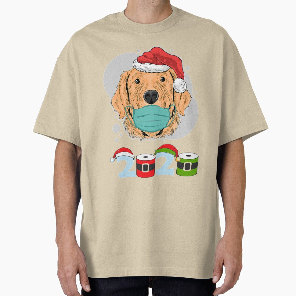 Christmas Puppy Golden Retriever Mask Dog Lovers by NiceStore095 T-Shirts, Hoodie, Sweatshirt | BlankRebels.com (Image 1)